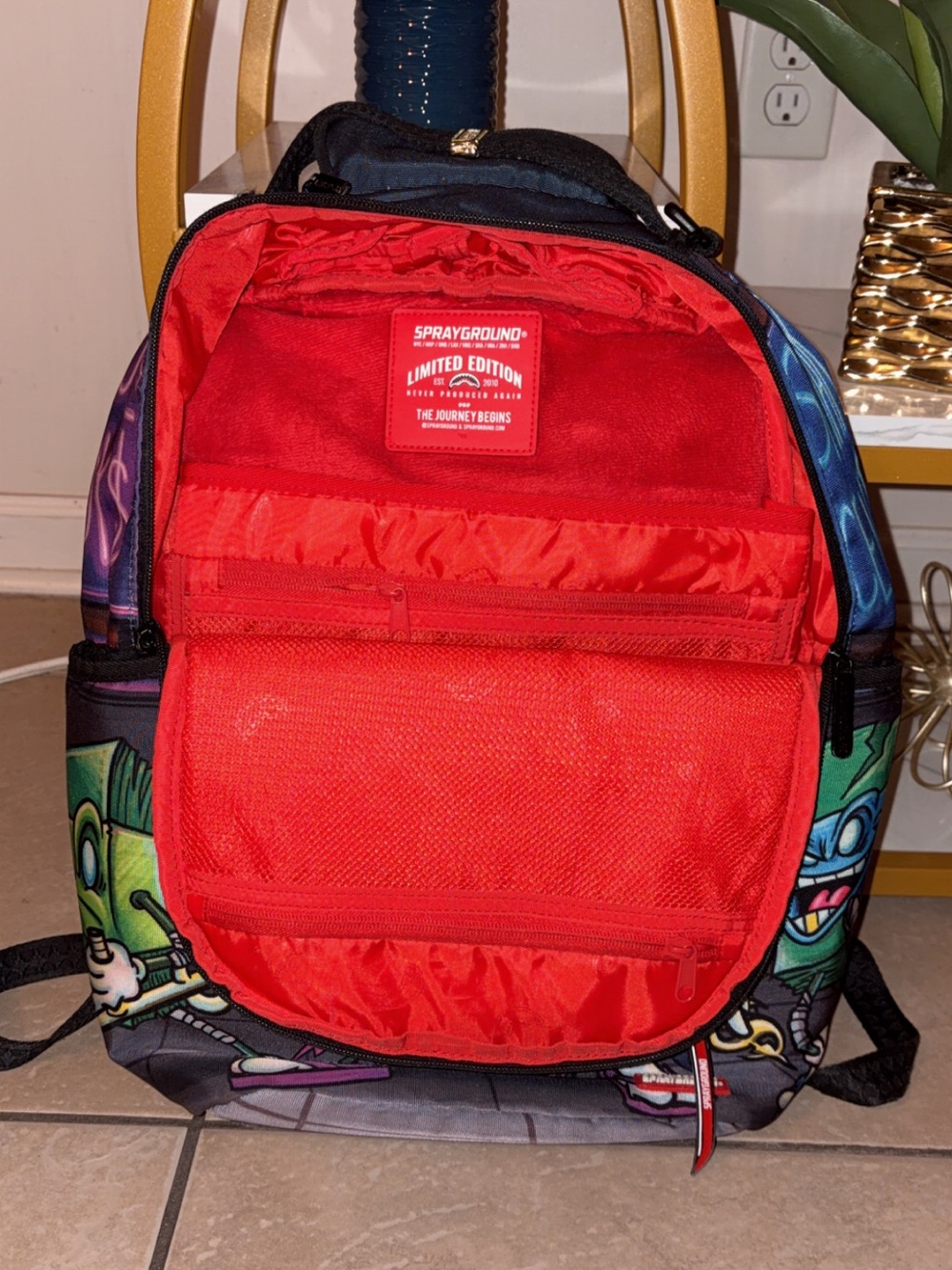Sprayground Multicolor Money Stack Character Backpack - Picture 2 of 3